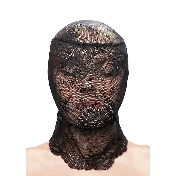 Fetish & Fashion Lace Hood - Zwart van het merk Fetish & Fashion - Bondage Maskers - online kopen bij Masculum.nl. De discrete online seks-toys en erotisch heren ondergoed winkel voor gay & hetero mannen.