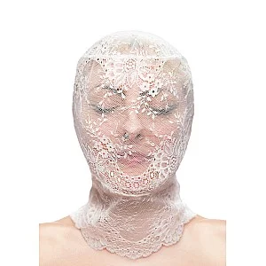 Fetish & Fashion Lace Hood - Wit