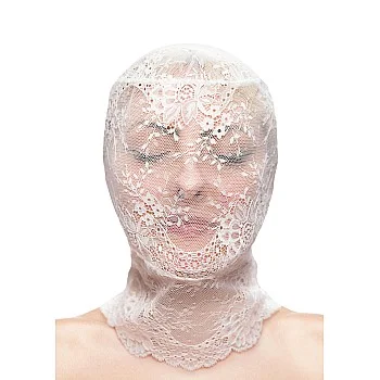 Fetish & Fashion Lace Hood - Wit