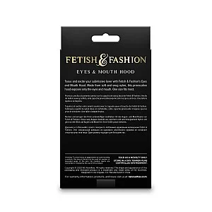 Fetish & Fashion Eyes & Mouth Hood - Wit