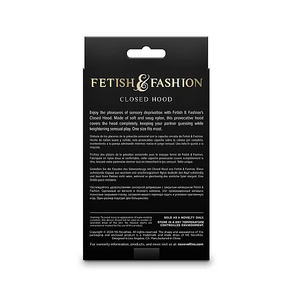 Fetish & Fashion Closed Hood - Zwart van het merk Fetish & Fashion - Bondage Maskers - online kopen bij Masculum.nl. De discrete online seks-toys en erotisch heren ondergoed winkel voor gay & hetero mannen.