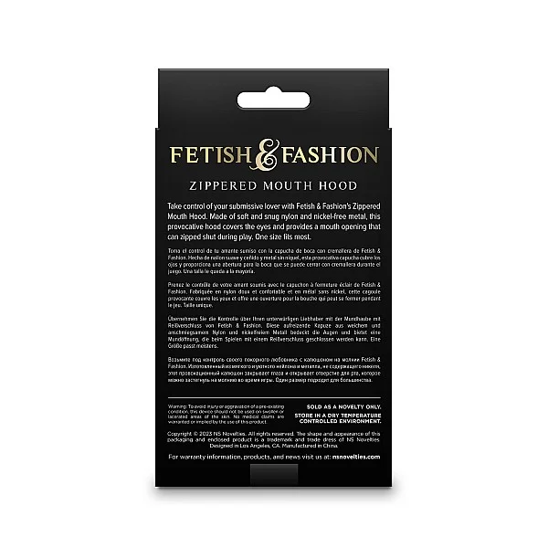 Fetish & Fashion Zippered Mouth Hood - Wit van het merk Fetish & Fashion - Bondage Maskers - online kopen bij Masculum.nl. De discrete online seks-toys en erotisch heren ondergoed winkel voor gay & hetero mannen.