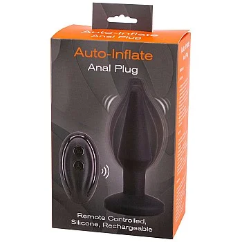 Auto Inflate Anal Plug - Zwart