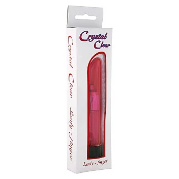 Crystal Ladyfinger Vibrator - Roze