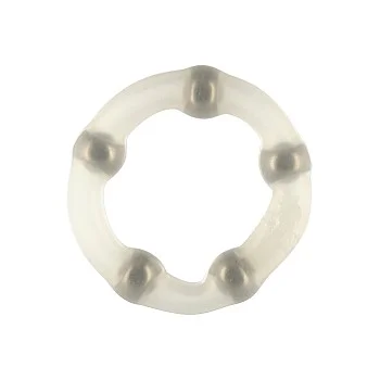 Robotic Beaded Cockring - Transparant