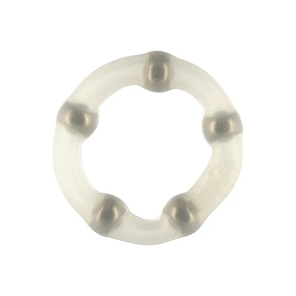 Robotic Beaded Cockring - Transparant van het merk Seven Creations - Cockringen - online bestellen bij Masculum.nl. De discrete online seks-toys en erotisch heren ondergoed winkel voor gay & hetero mannen.