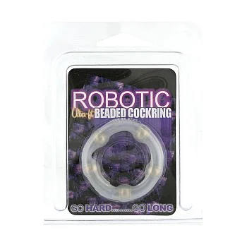 Robotic Beaded Cockring - Transparant