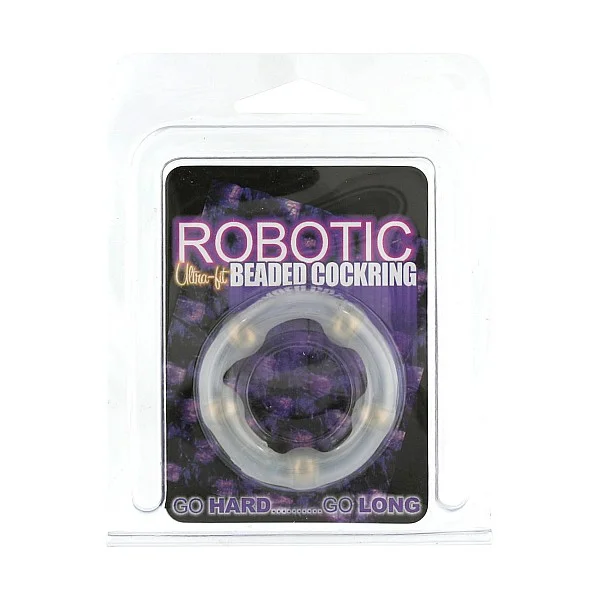 Robotic Beaded Cockring - Transparant van het merk Seven Creations - Cockringen - online bestellen bij Masculum.nl. De discrete online seks-toys en erotisch heren ondergoed winkel voor gay & hetero mannen.