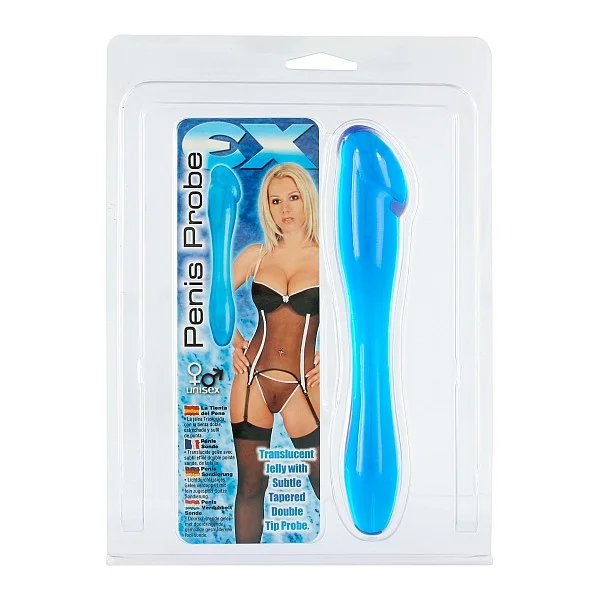 Penis Probe - Blauw van het merk Seven Creations - Dubbele Dildo's - online bestellen bij Masculum.nl. De discrete online seks-toys en erotisch heren ondergoed winkel voor gay & hetero mannen.