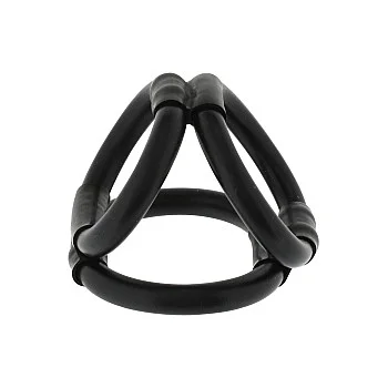 Tri Ring Cock Cage - Zwart