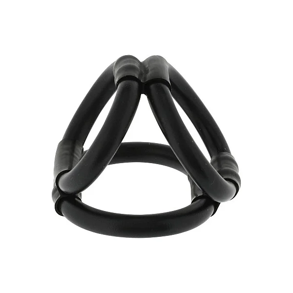 Tri Ring Cock Cage - Zwart van het merk Seven Creations - Cockringen - online kopen bij Masculum.nl. De discrete online seks-toys en erotisch heren ondergoed winkel voor gay & hetero mannen.