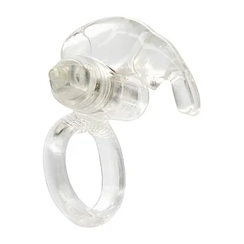 Rabbit Vibrating Cockring - Transparant
