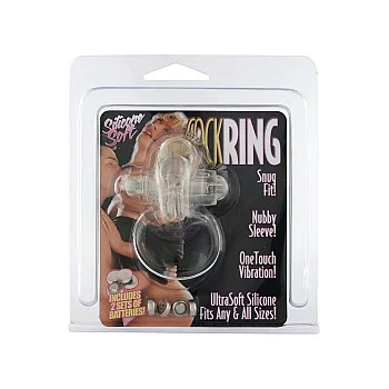 Rabbit Vibrating Cockring - Transparant