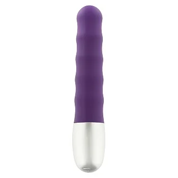 Discretion Ribbed Vibrator - Paars