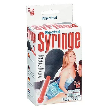 Rectal Syringe - Zwart
