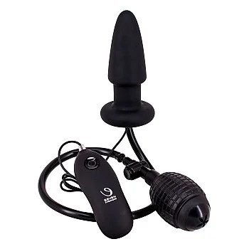 Fanny Hill Inflatable Buttplug - Zwart