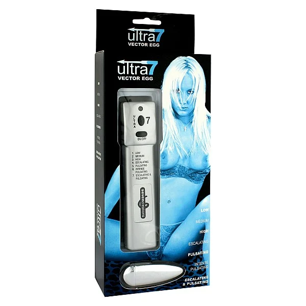 Ultra 7 Vector Egg Vibrating - Wit van het merk Seven Creations - Vibrerende Eitjes - online bestellen bij Masculum.nl. De discrete online seks-toys en erotisch heren ondergoed winkel voor gay & hetero mannen.