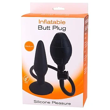 Inflatable Butt Plug M - Zwart