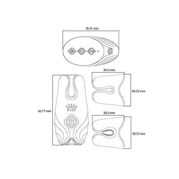 Nave Vibrating Nipple Clamps - Paars van het merk Zalo - Tepelklemmen - online bestellen bij Masculum.nl. De discrete online seks-toys en erotisch heren ondergoed winkel voor gay & hetero mannen.