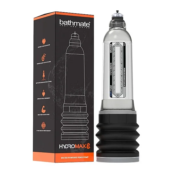 Bathmate HYDROMAX 8 - Transparant van het merk Bathmate - Penispompen - online bestellen bij Masculum.nl. De discrete online seks-toys en erotisch heren ondergoed winkel voor gay & hetero mannen.