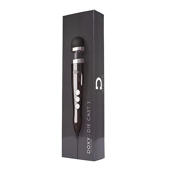 DOXY Die Cast 3  - Zwart van het merk Doxy Massager - Wand Massagers - online kopen bij Masculum.nl. De discrete online seks-toys en erotisch heren ondergoed winkel voor gay & hetero mannen.