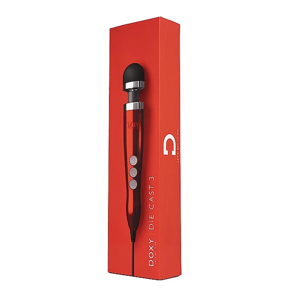 DOXY Die Cast 3  - Rood van het merk Doxy Massager - Wand Massagers - online bestellen bij Masculum.nl. De discrete online seks-toys en erotisch heren ondergoed winkel voor gay & hetero mannen.