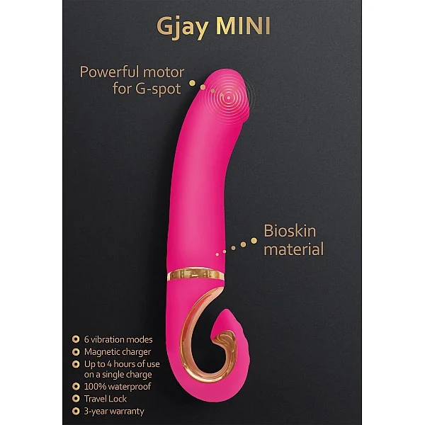 Gjay Mini - Roze van het merk Gvibe - Prostaat Vibrators - online kopen bij Masculum.nl. De discrete online seks-toys en erotisch heren ondergoed winkel voor gay & hetero mannen.