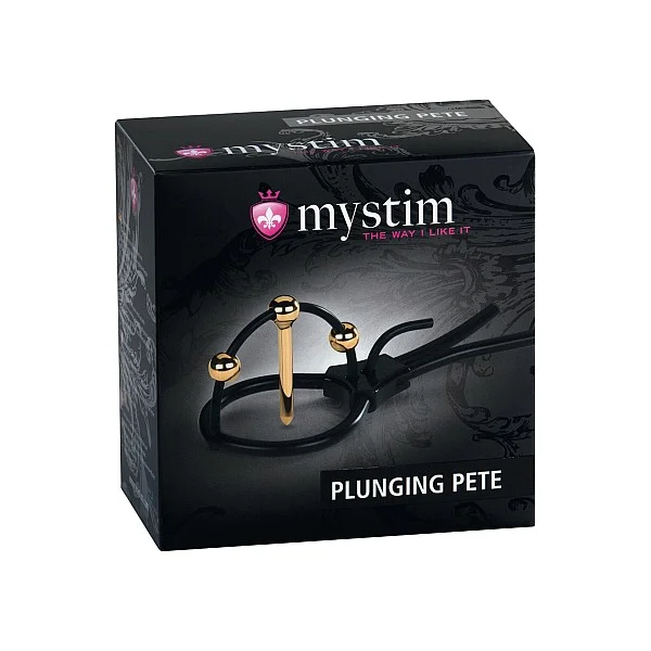 Plunging Pete Corona Strap - Zwart van het merk Mystim - Electrosex Toys - online bestellen bij Masculum.nl. De discrete online seks-toys en erotisch heren ondergoed winkel voor gay & hetero mannen.