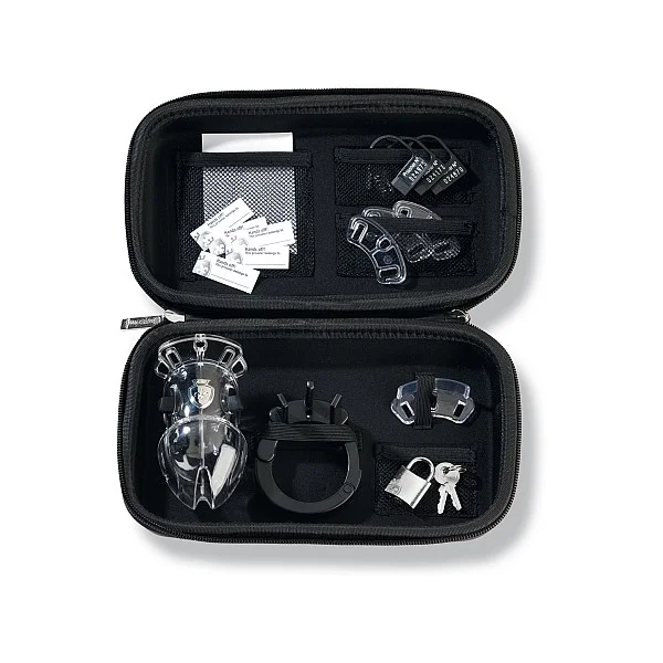 Pubic Enemy No. 1 Cock Cage - Transparant van het merk Mystim - Electrosex Toys - online kopen bij Masculum.nl. De discrete online seks-toys en erotisch heren ondergoed winkel voor gay & hetero mannen.