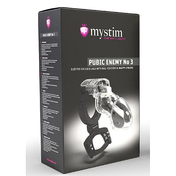 Pubic Enemy No. 3 Cock Cage - Transparant van het merk Mystim - Electrosex Toys - online kopen bij Masculum.nl. De discrete online seks-toys en erotisch heren ondergoed winkel voor gay & hetero mannen.