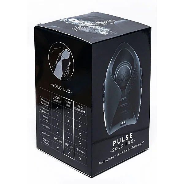 Pulse Solo Lux - Zwart van het merk Hot Octopuss - Sleeve Masturbators - online bestellen bij Masculum.nl. De discrete online seks-toys en erotisch heren ondergoed winkel voor gay & hetero mannen.