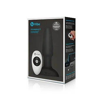 B-Vibe Rimming Plug 2 - Zwart