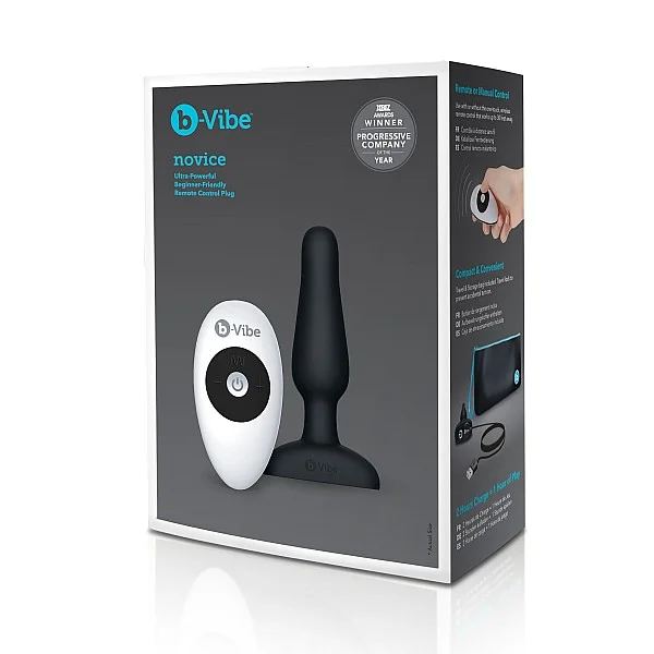 B-Vibe Novice Plug - Zwart van het merk b-Vibe - Buttplugs - online bestellen bij Masculum.nl. De discrete online seks-toys en erotisch heren ondergoed winkel voor gay & hetero mannen.