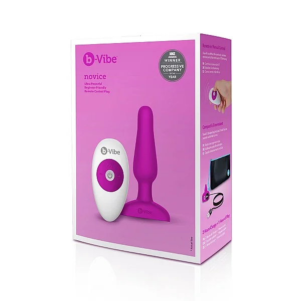B-Vibe Novice Plug - Fuchsia van het merk b-Vibe - Buttplugs - online bestellen bij Masculum.nl. De discrete online seks-toys en erotisch heren ondergoed winkel voor gay & hetero mannen.
