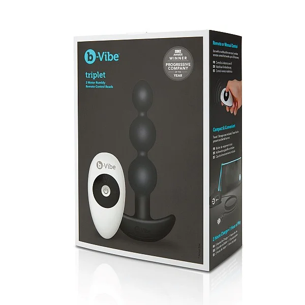 B-Vibe Triplet Anal Beads - Zwart van het merk b-Vibe - Anale Kralen - online bestellen bij Masculum.nl. De discrete online seks-toys en erotisch heren ondergoed winkel voor gay & hetero mannen.