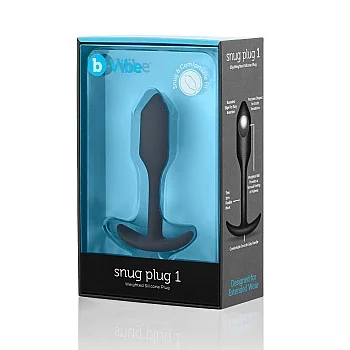 B-Vibe Snug Plug 1 - Zwart