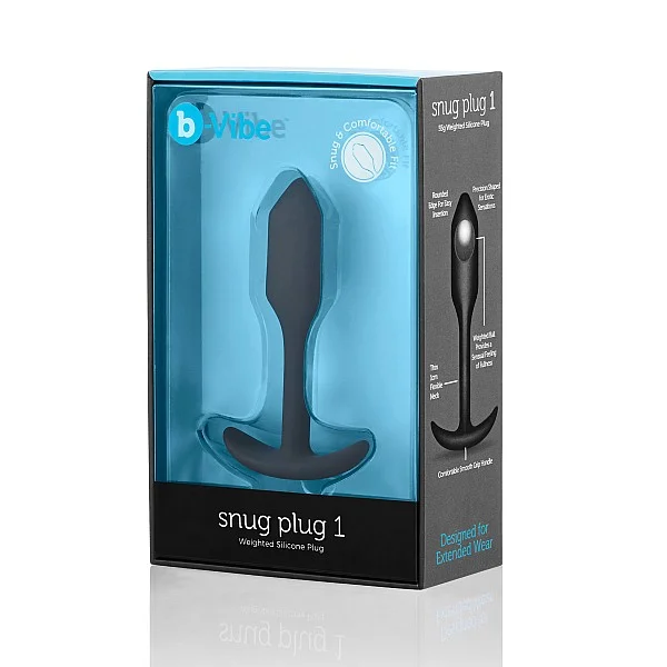 B-Vibe Snug Plug 1 - Zwart van het merk b-Vibe - Buttplugs - online bestellen bij Masculum.nl. De discrete online seks-toys en erotisch heren ondergoed winkel voor gay & hetero mannen.