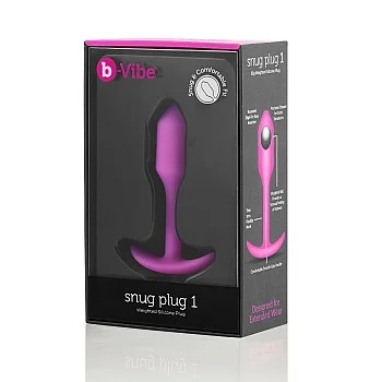 B-Vibe Snug Plug 1 - Fuchsia