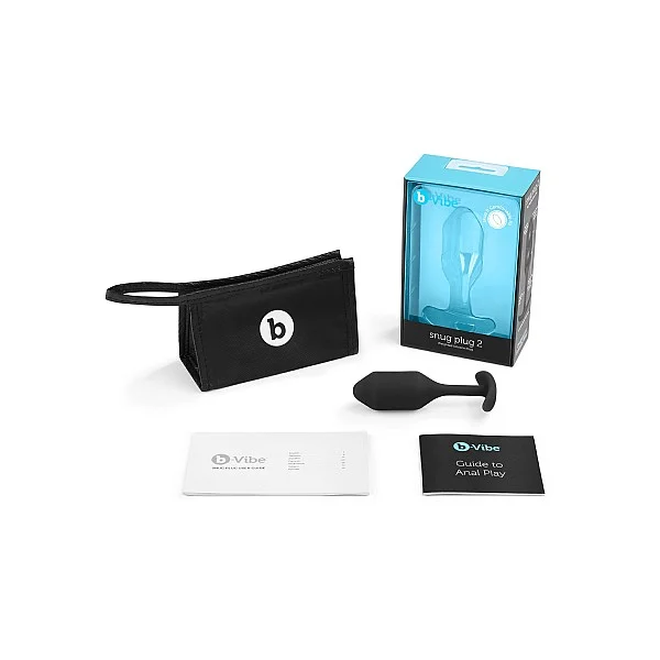 B-Vibe Snug Plug 2 - Zwart van het merk b-Vibe - Buttplugs - online bestellen bij Masculum.nl. De discrete online seks-toys en erotisch heren ondergoed winkel voor gay & hetero mannen.