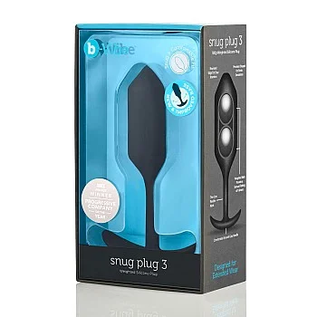 B-Vibe Snug Plug 3 - Zwart
