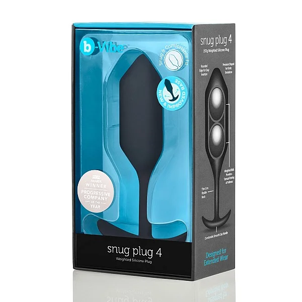 B-Vibe Snug Plug 4 - Zwart van het merk b-Vibe - Buttplugs - online bestellen bij Masculum.nl. De discrete online seks-toys en erotisch heren ondergoed winkel voor gay & hetero mannen.