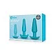 B-Vibe Anal Education Set - Blauw van het merk b-Vibe - Buttplug Sets - online kopen bij Masculum.nl. De discrete online seks-toys en erotisch heren ondergoed winkel voor gay & hetero mannen.
