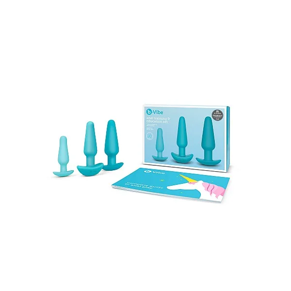 B-Vibe Anal Education Set - Blauw van het merk b-Vibe - Buttplug Sets - online kopen bij Masculum.nl. De discrete online seks-toys en erotisch heren ondergoed winkel voor gay & hetero mannen.