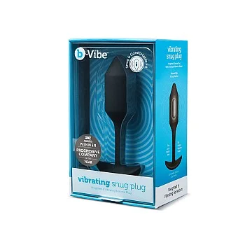 B-Vibe Vibrating Snug Plug 2 - Zwart