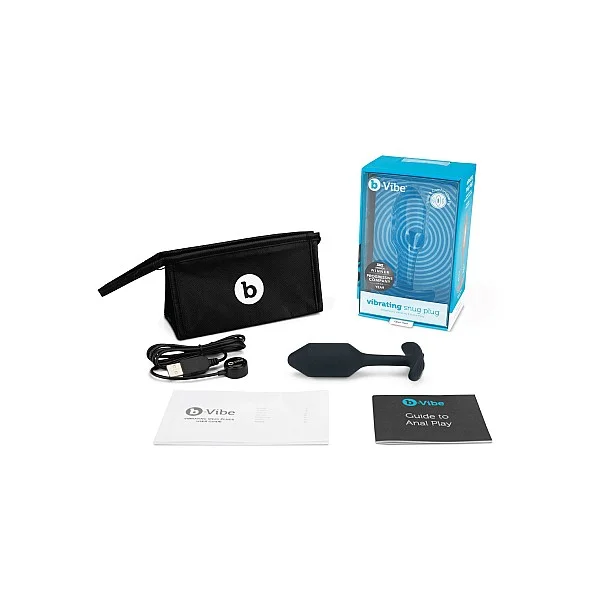 B-Vibe Vibrating Snug Plug 2 - Zwart van het merk b-Vibe - Buttplugs - online bestellen bij Masculum.nl. De discrete online seks-toys en erotisch heren ondergoed winkel voor gay & hetero mannen.