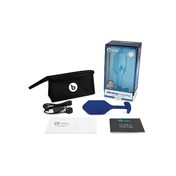 B-Vibe Vibrating Snug Plug 4 - Blauw van het merk b-Vibe - Buttplugs - online bestellen bij Masculum.nl. De discrete online seks-toys en erotisch heren ondergoed winkel voor gay & hetero mannen.