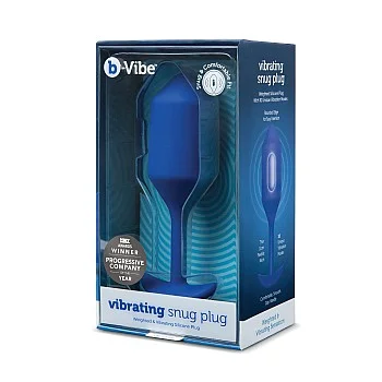 B-Vibe Vibrating Snug Plug 4 - Blauw