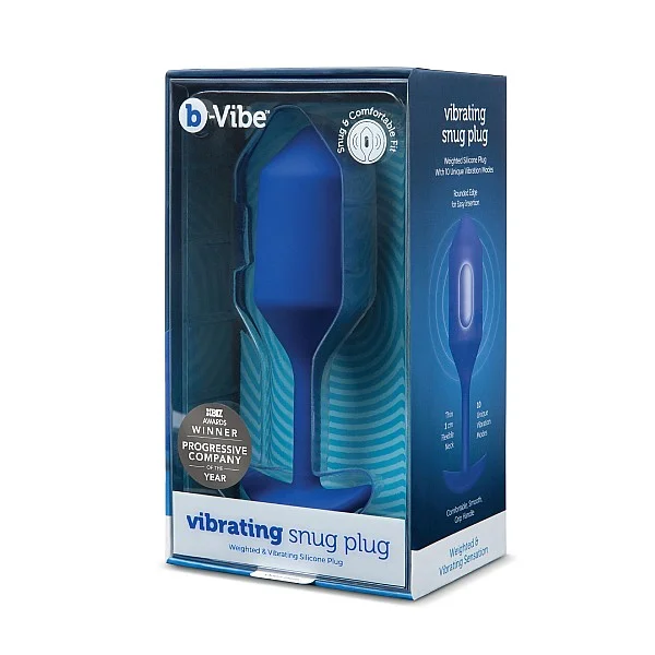 B-Vibe Vibrating Snug Plug 4 - Blauw van het merk b-Vibe - Buttplugs - online bestellen bij Masculum.nl. De discrete online seks-toys en erotisch heren ondergoed winkel voor gay & hetero mannen.