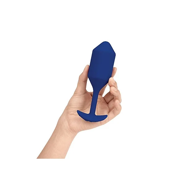 B-Vibe Vibrating Snug Plug 4 - Blauw van het merk b-Vibe - Buttplugs - online bestellen bij Masculum.nl. De discrete online seks-toys en erotisch heren ondergoed winkel voor gay & hetero mannen.