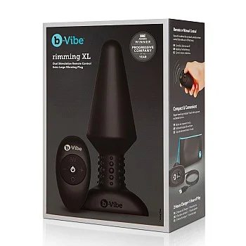 B-Vibe Rimming Plug XL - Zwart